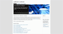 Desktop Screenshot of coldfusioncookbook.com