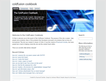 Tablet Screenshot of coldfusioncookbook.com